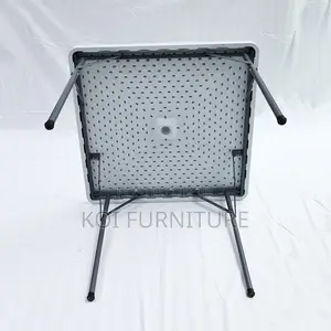 Home Table; Foldable White Outdoor Portable Table