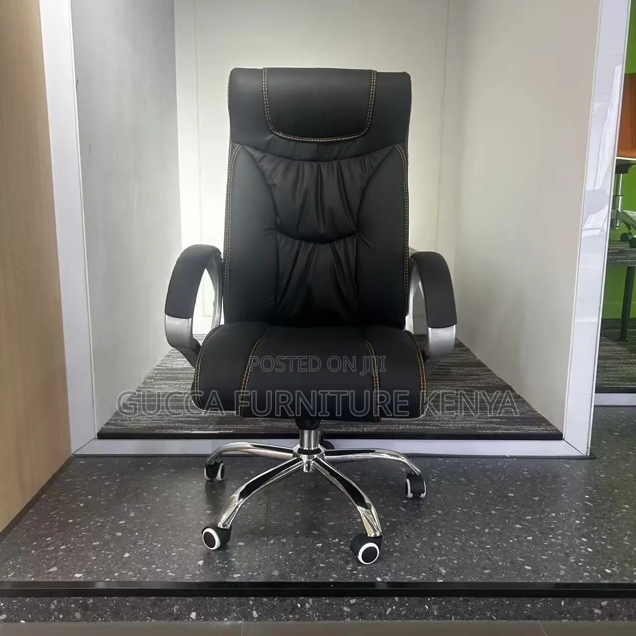 Executive Leather Office Secretary Desk Chair