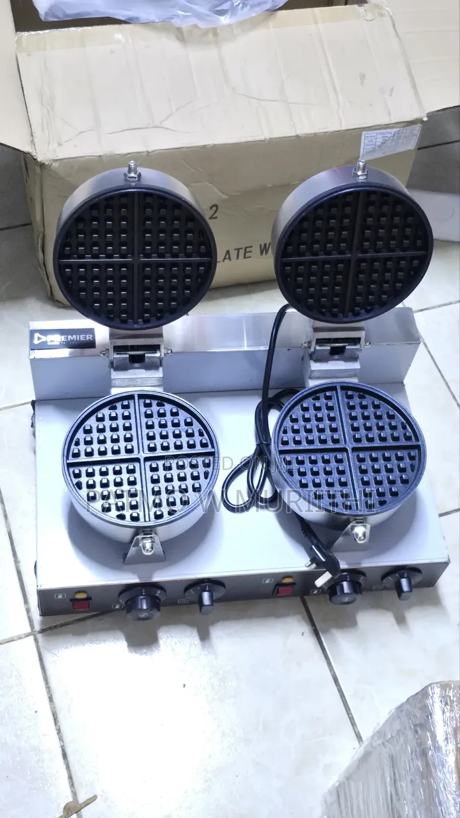 Premier Commercial Double Waffle Baker HWB-2