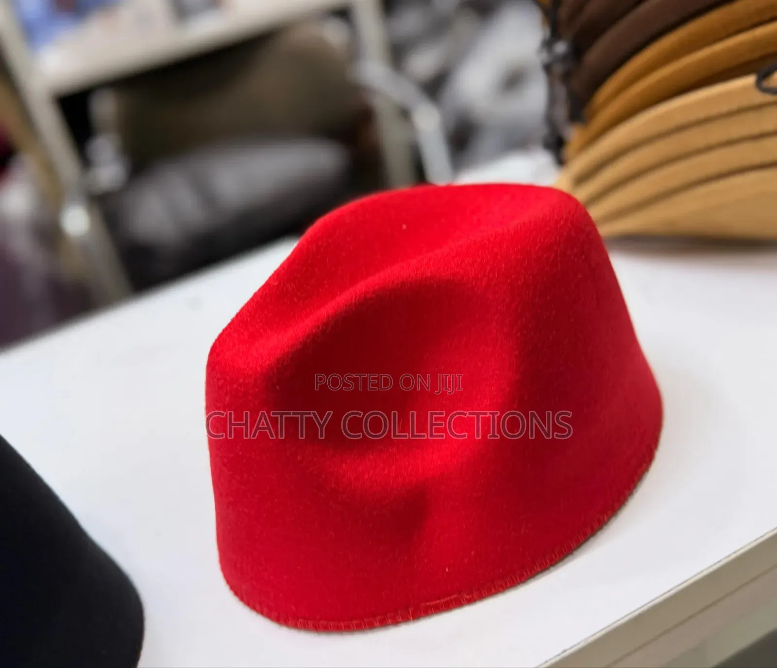 Red New Design Top Quality Oga /Ruracio/Swahili Hats