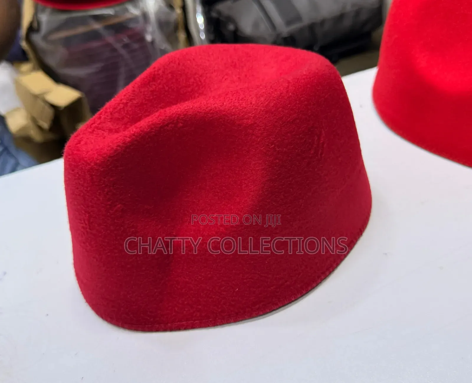 Red New Design Top Quality Oga /Ruracio/Swahili Hats