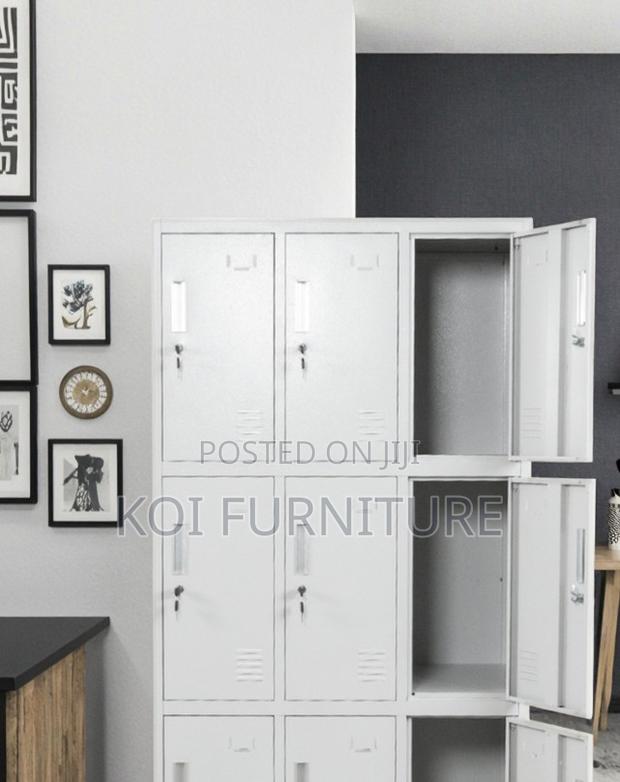 Office Cabinet; 9 Lockers Gray Executive Files Cabinet - thumbnail 7