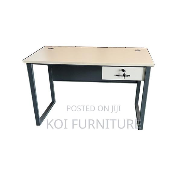 Office Desk; Home Office Study Computer Desk With Lockable Drawer - thumbnail 2