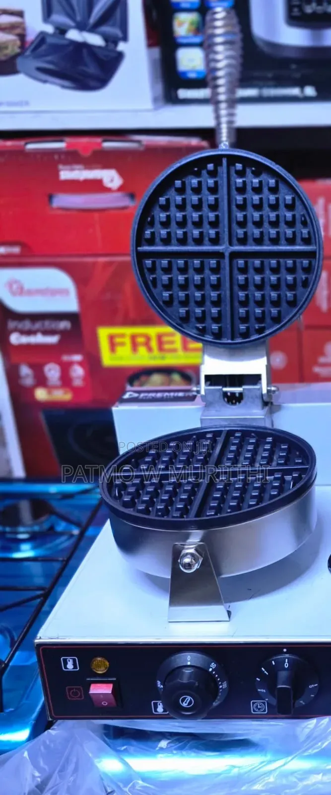 Premier Commercial Waffle Maker Single Plate