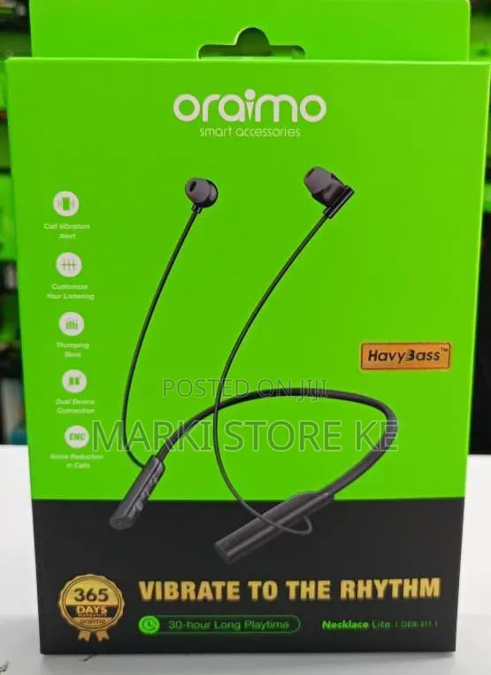 Original Oraimo Necklace Lite Wireless Neckband Earphones