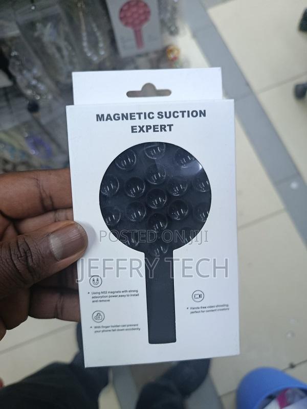Silicone Suction Phone Grip Mount Designed for Hands-Free Use.