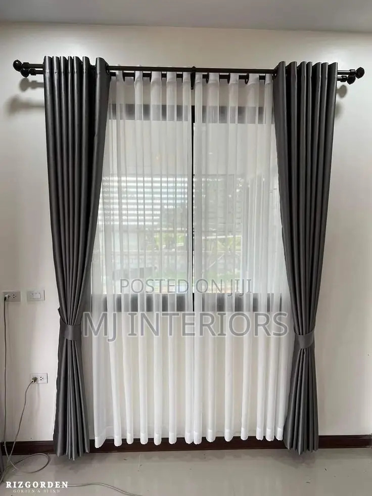 Luxury Eyelet Curtains for Modern Interior Home Decoration