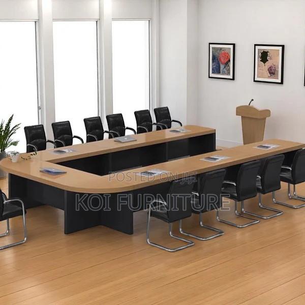 Boardroom Table; 6 Meters U Shaped Boadroom Conference Meeting Table - thumbnail 2