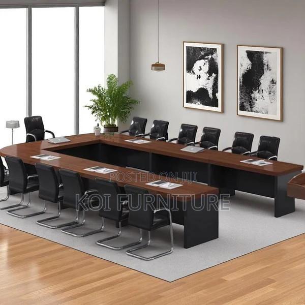 Boardroom Table; 6 Meters U Shaped Boadroom Conference Meeting Table - thumbnail 3