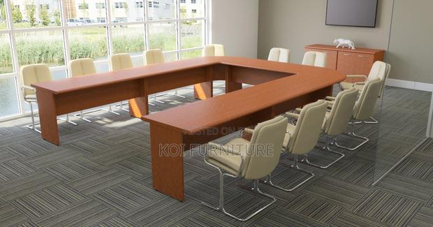 Boardroom Table; 6 Meters U Shaped Boadroom Conference Meeting Table - thumbnail 12