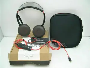 Plantronics Blackwire C5200 Black/Red on the Ear Headsets