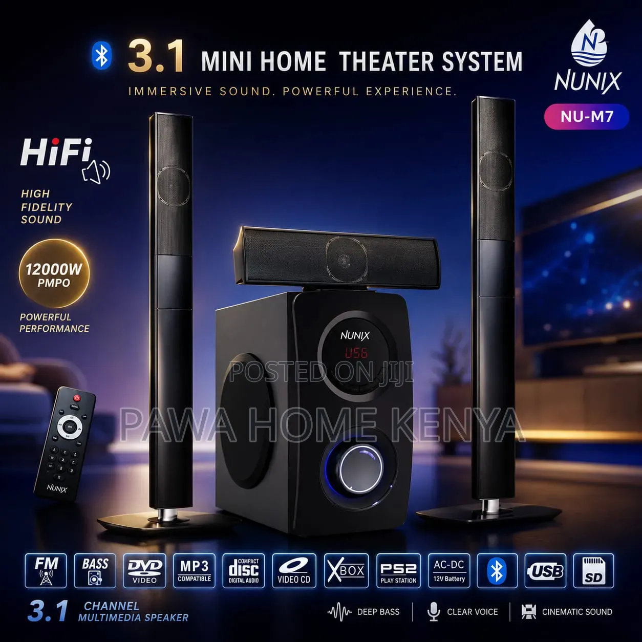 Nunix M7 3.1ch Home Theater System
