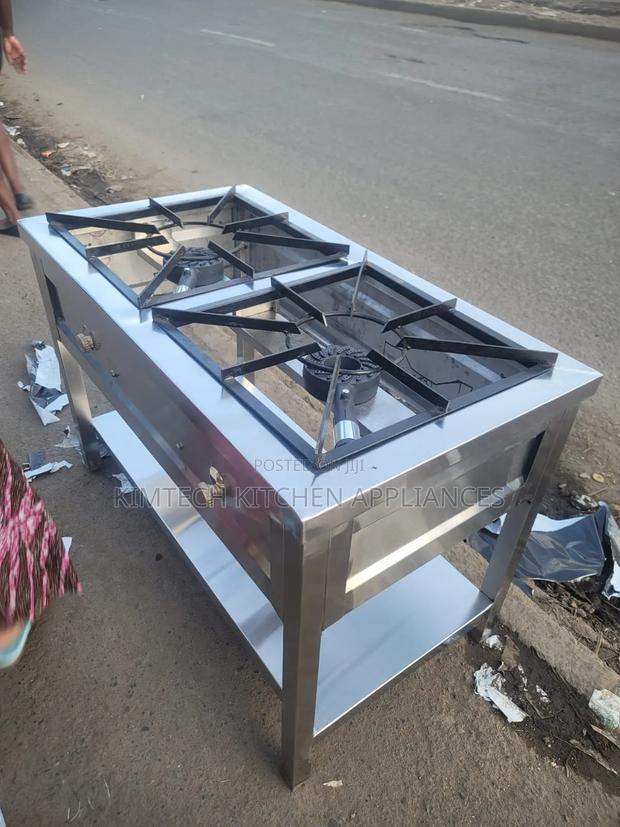 Stainless Steel 2-Burner Cooker