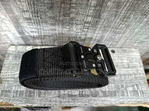 Black Top Quality Unisex Tactical Belt
