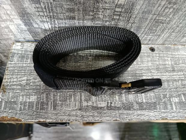 Black Top Quality Unisex Tactical Belt - thumbnail 2