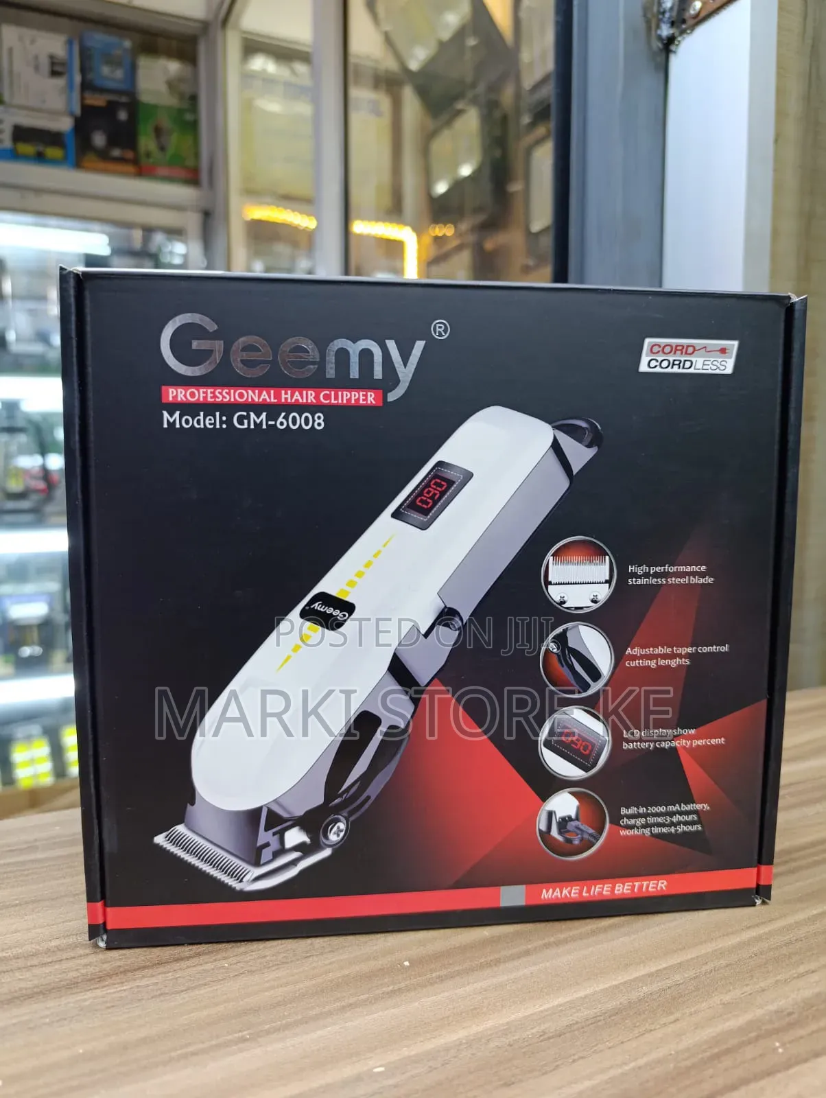 Geemy Rechargeable Cordless Shaver/Professional Cordless Hair Clipper