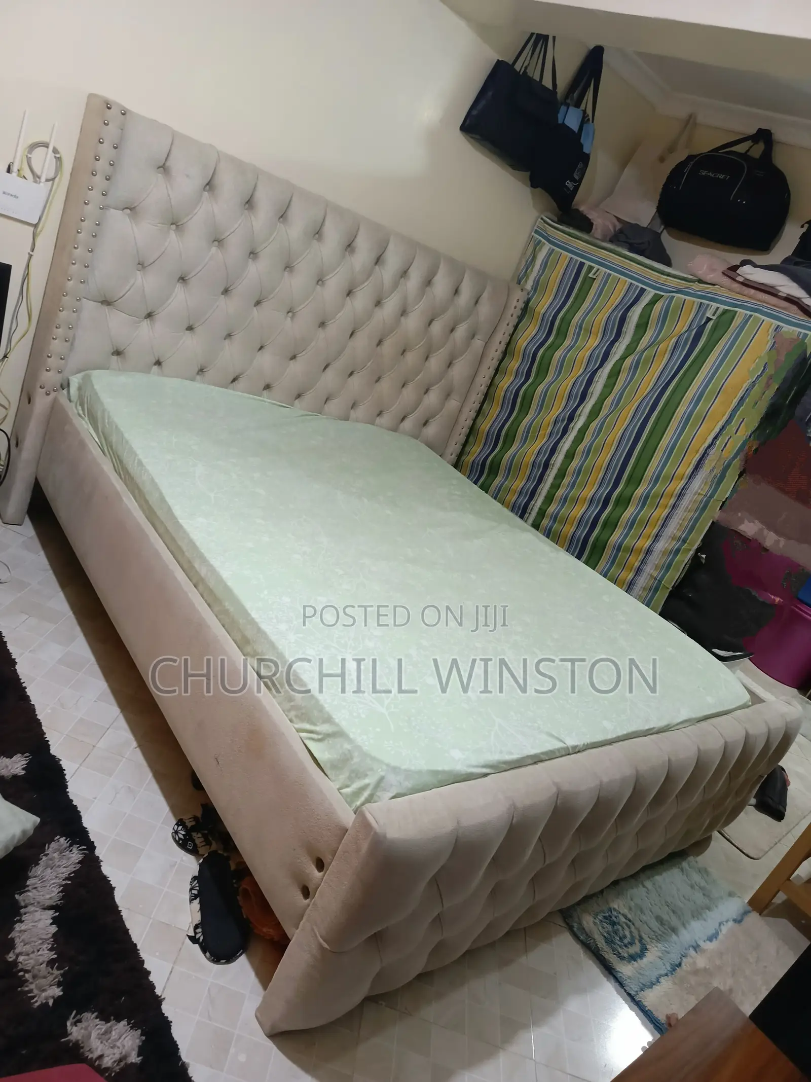6*6 Fully Upholstered Chester Bed