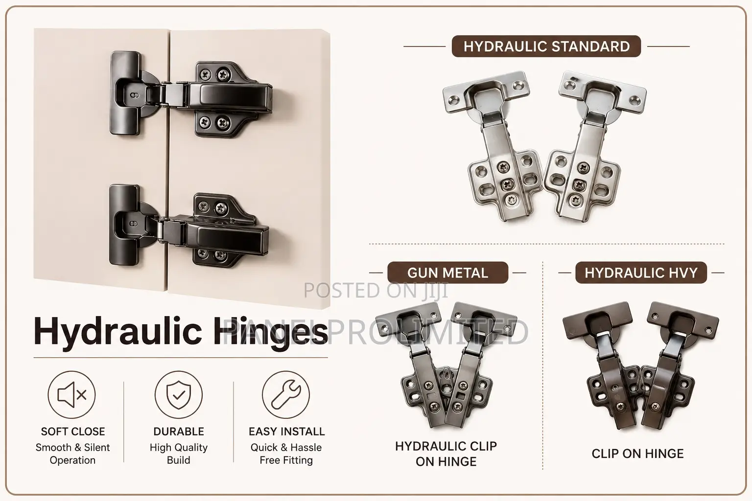 Malpha Hinges
