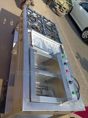Stainlesssteel Cooking Units With 4burner, Deep Fryer and Gas Griddle