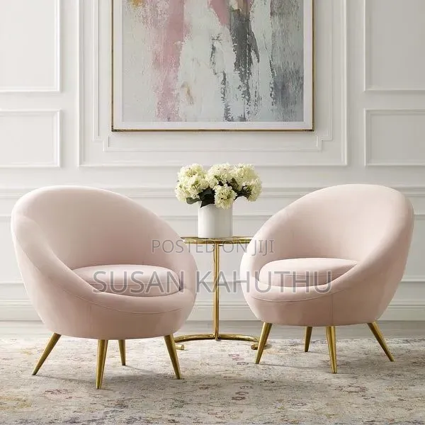 Blush Pink Heavenly Parlour Seats