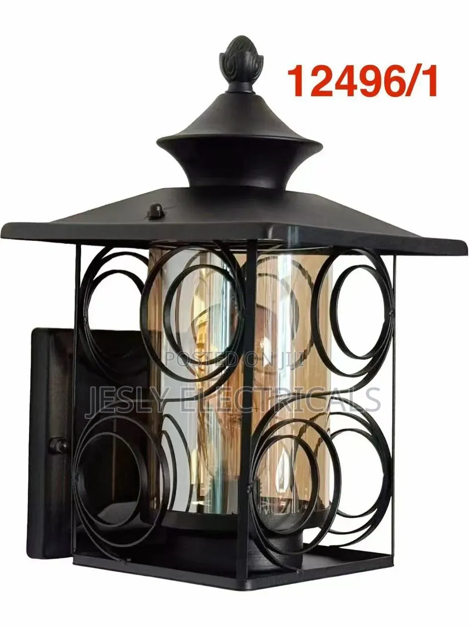 Matte Black Outdoor Wall Light