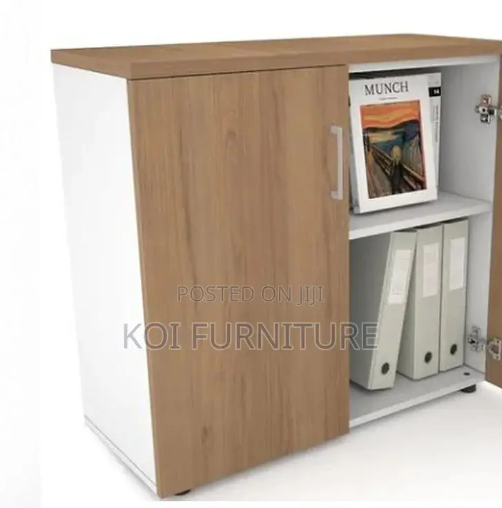 Office Cabinet; Two Doors Lockable Credenza Cabinet