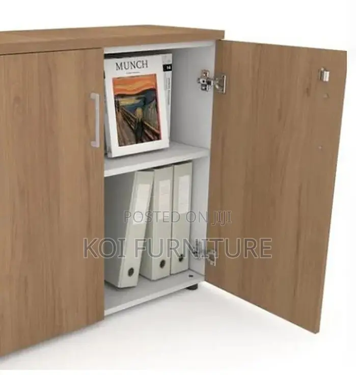Office Cabinet; Two Doors Lockable Credenza Cabinet