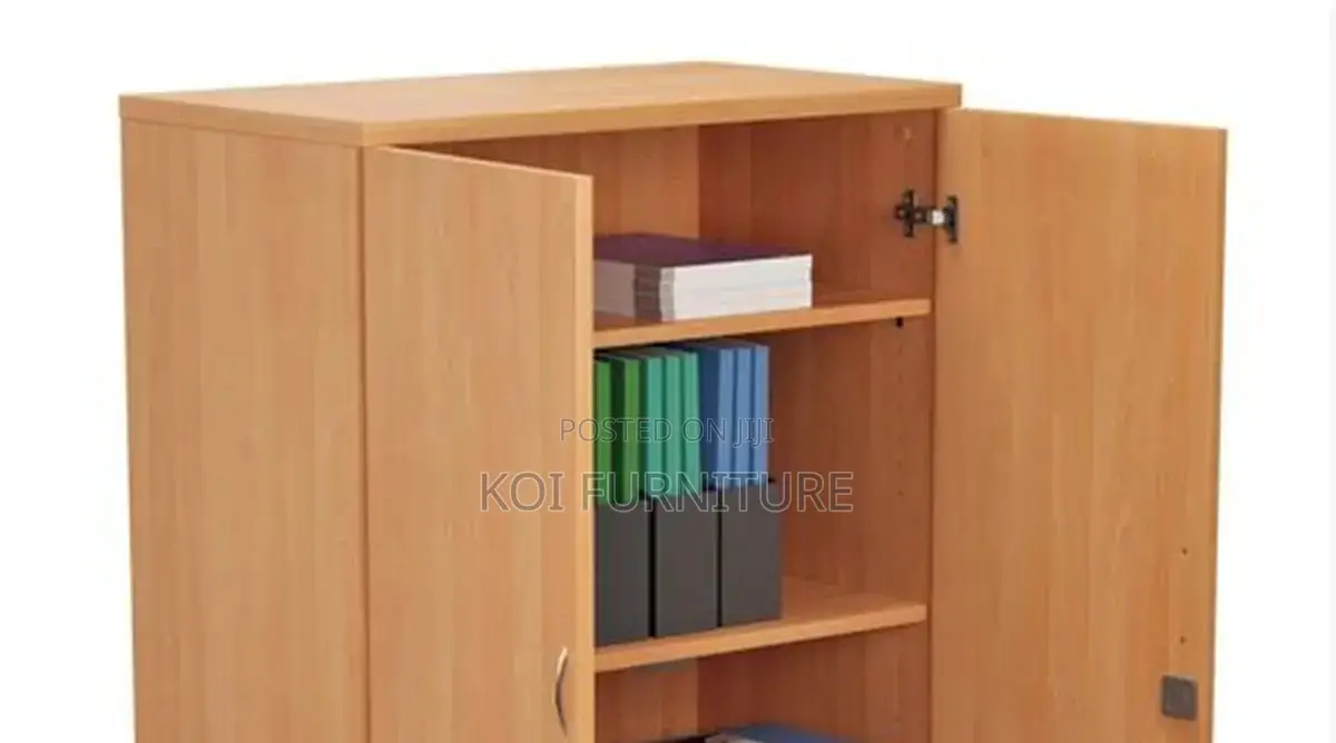Office Cabinet; Two Doors Lockable Credenza Cabinet