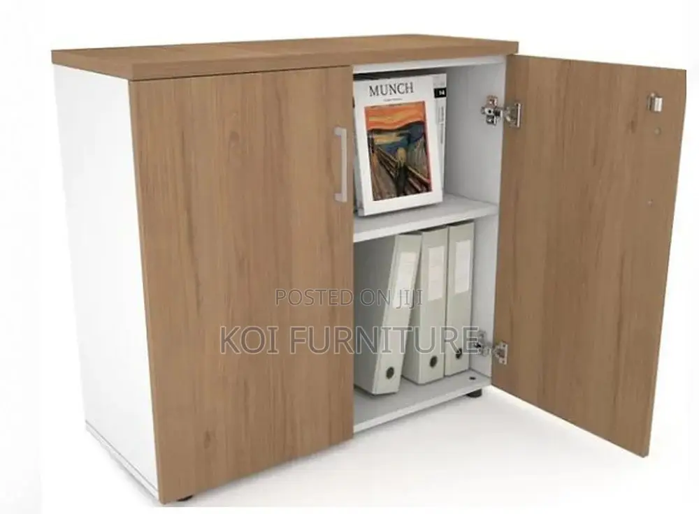 Office Cabinet; Two Doors Lockable Credenza Cabinet