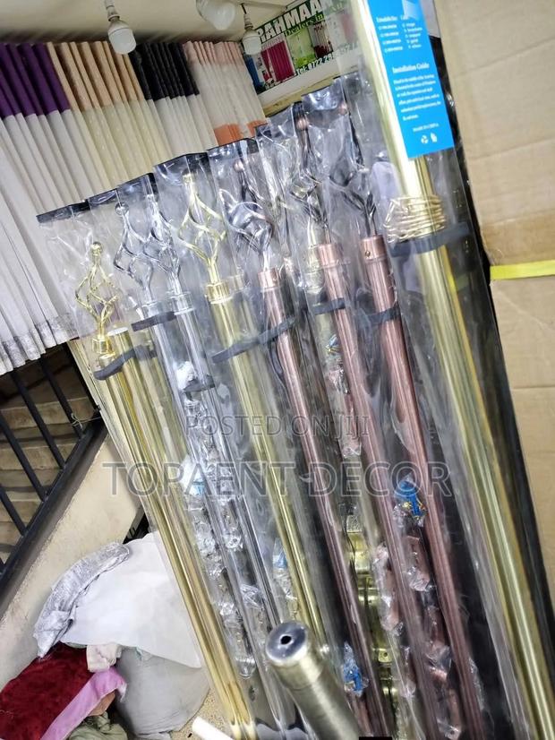 Easy to Undo and Replace Adjustable Window Curtain Rods - main view