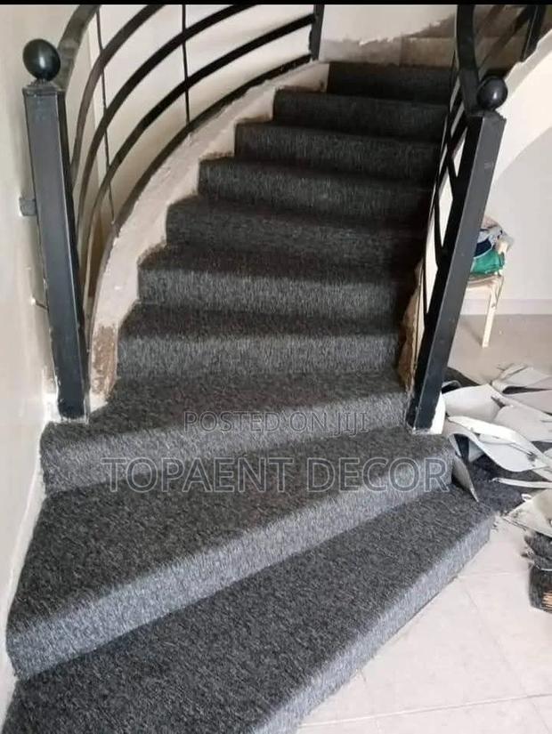 Dark Grey Mansion Staircase Wall to Wall Carpets