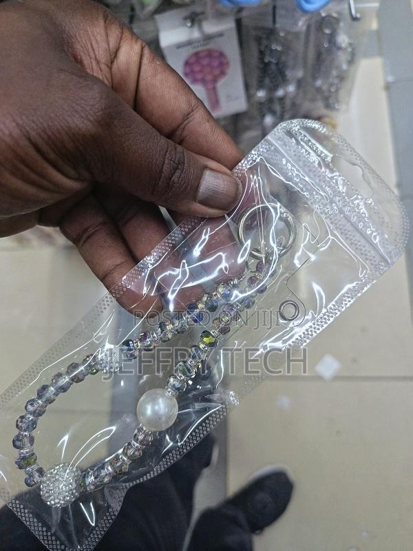 Crystal-Style Beaded Phone Charm Strap Lanyard - thumbnail 2