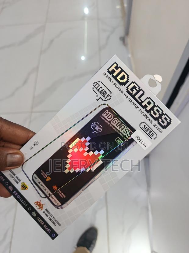Tempered Glass Screen Protector for a Pixel 7a Smartphone. - thumbnail 2