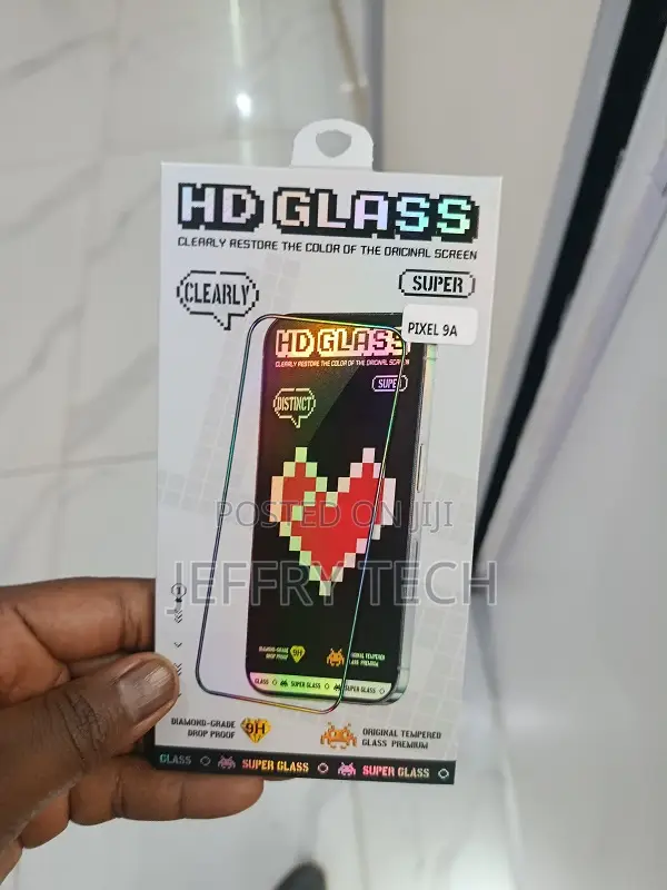 Glass Full Screen Protector for a Google Pixel Phone, for the 9a