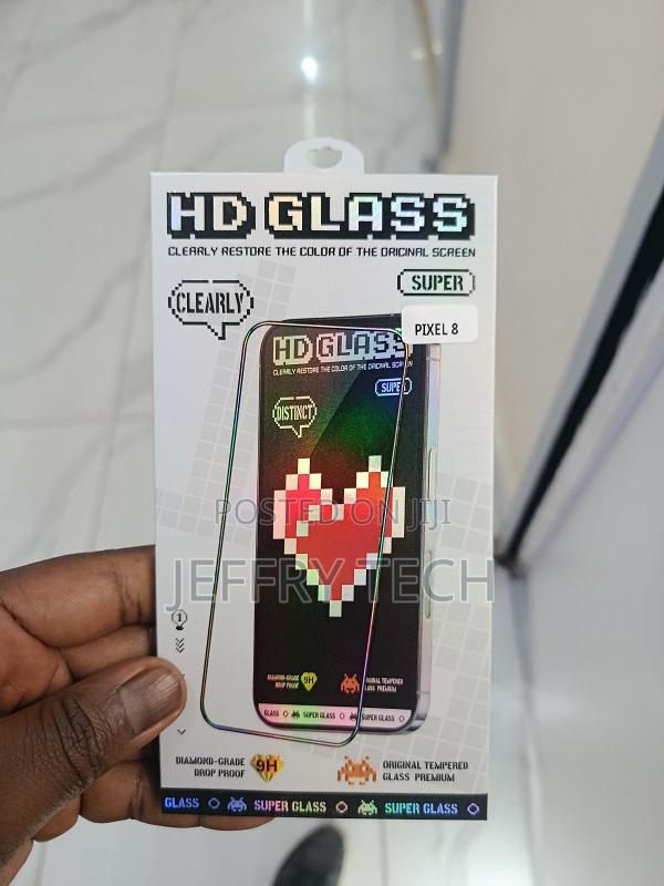 Pixel 8 Tempered Glass Screen Protector.