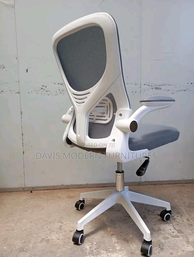 White Ergonomic Office Chair - main view
