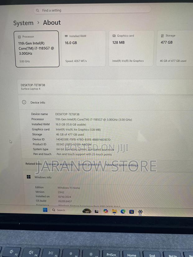 Laptop Microsoft Surface Laptop 4 16GB Intel Core i7 SSD 512GB - thumbnail 3