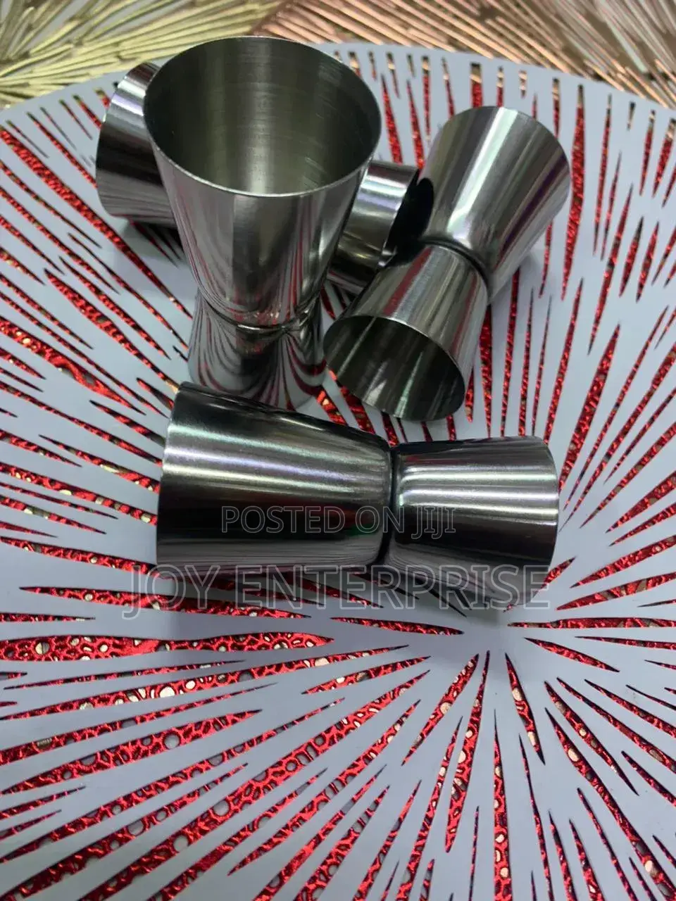 Double Stainless Steel Tot Glass / Shot Glass