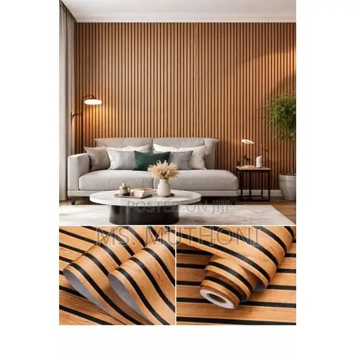 Decorative Self Adhesive Fluted Panel Wallpaper Design