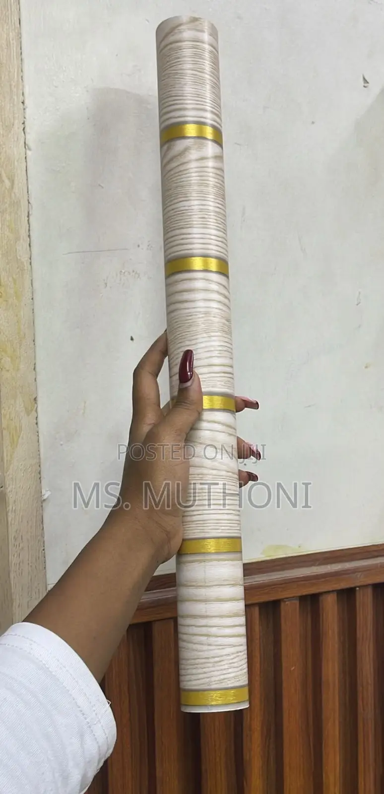 Decorative Self Adhesive Fluted Panel Wallpaper Design
