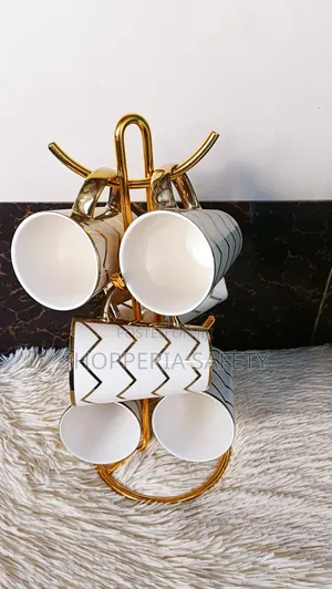Gold Zig Zag Tree Cups/Mugs
