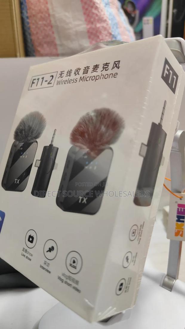 F11-2 Wireless Lavalier Microphone for Youtube Tiktok Interviews - thumbnail 2