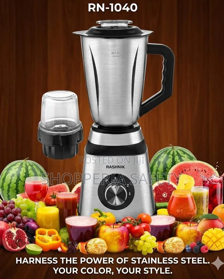 Rashnik Stainless Steel 2in1 Blender