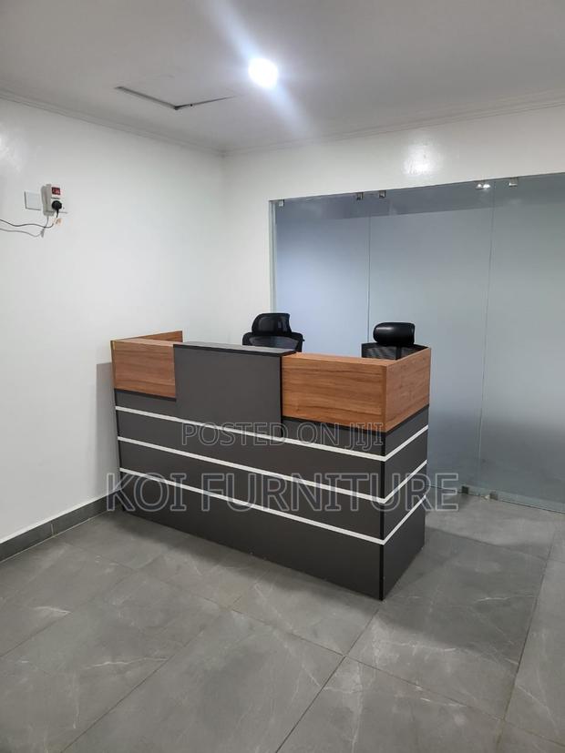 Office Desk 1.8m Modern Two-Tone Wooden Reception Desk - thumbnail 2