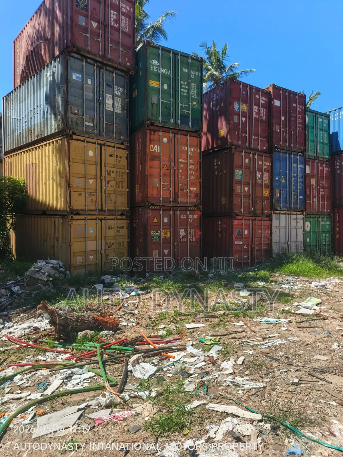 Empty Container S for Disposal