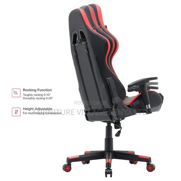 Adjustable Pu Leather Racing Gaming Chair - thumbnail 4