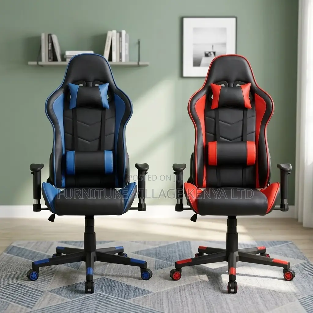 Adjustable Pu Leather Racing Gaming Chair