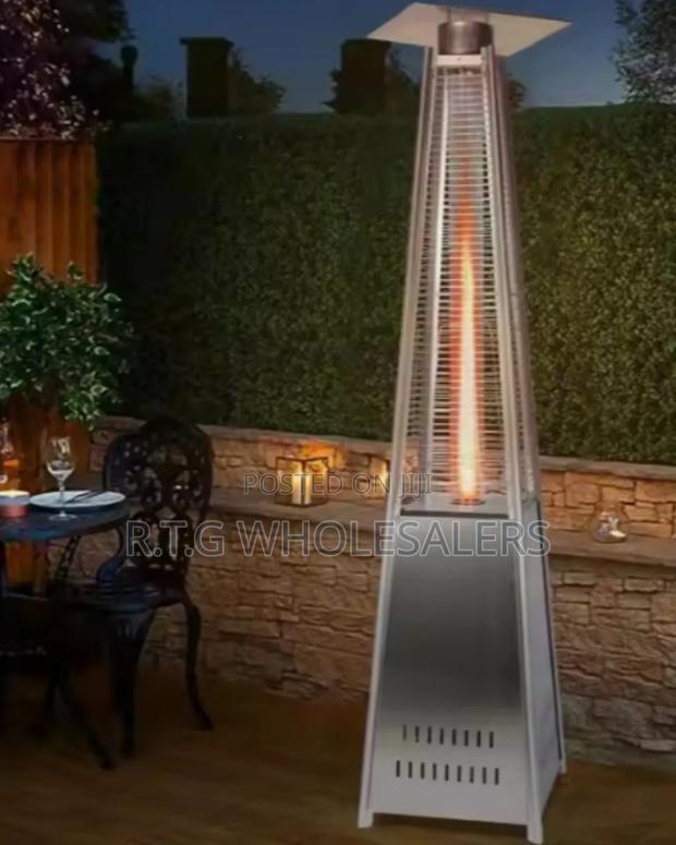 Modern Pyramid Patio Heater – Gas Outdoor Standing Heater