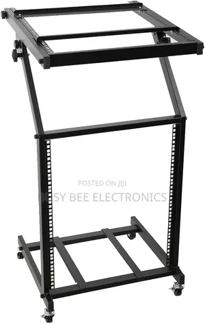 16u Mobile Dj Mixer Stand Rack Mount Rolling Stand