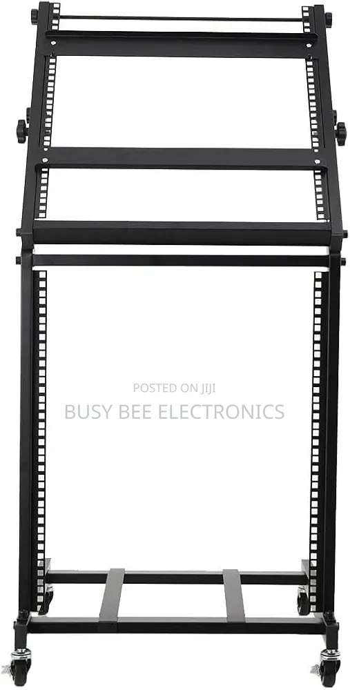 16u Mobile Dj Mixer Stand Rack Mount Rolling Stand